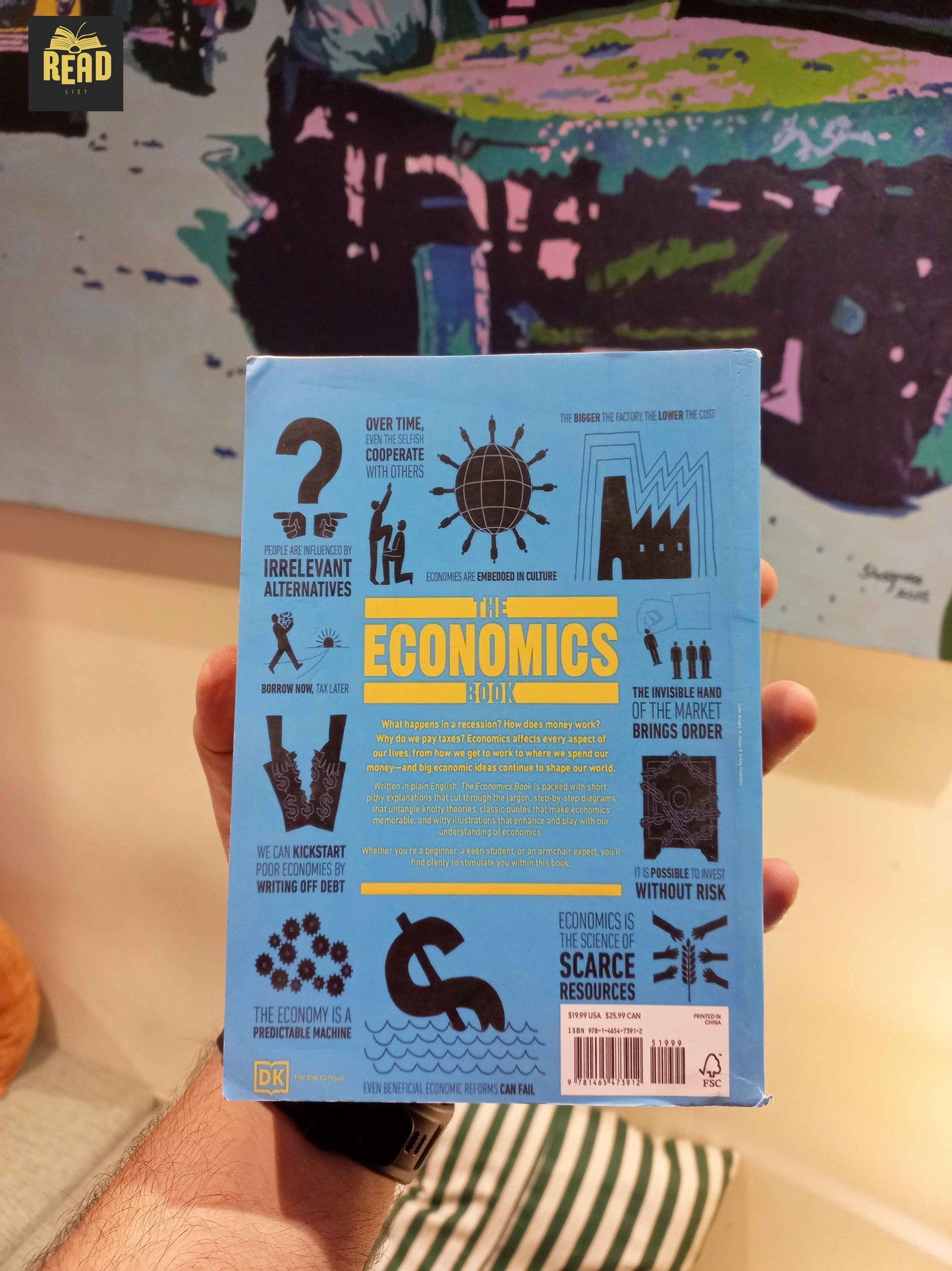 The Economics Book Big Ideas Simply Explained back book cover | ReadList.pk