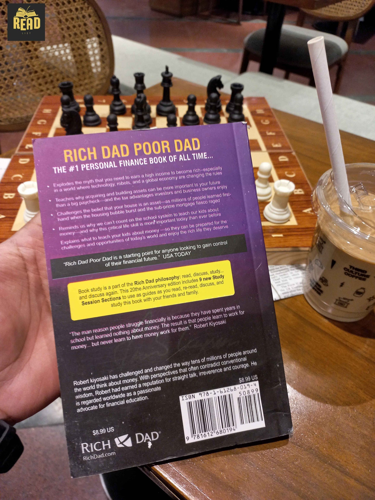 Rich Dad Poor Dad book back cover by Robert T. Kiyosaki | ReadList.pk