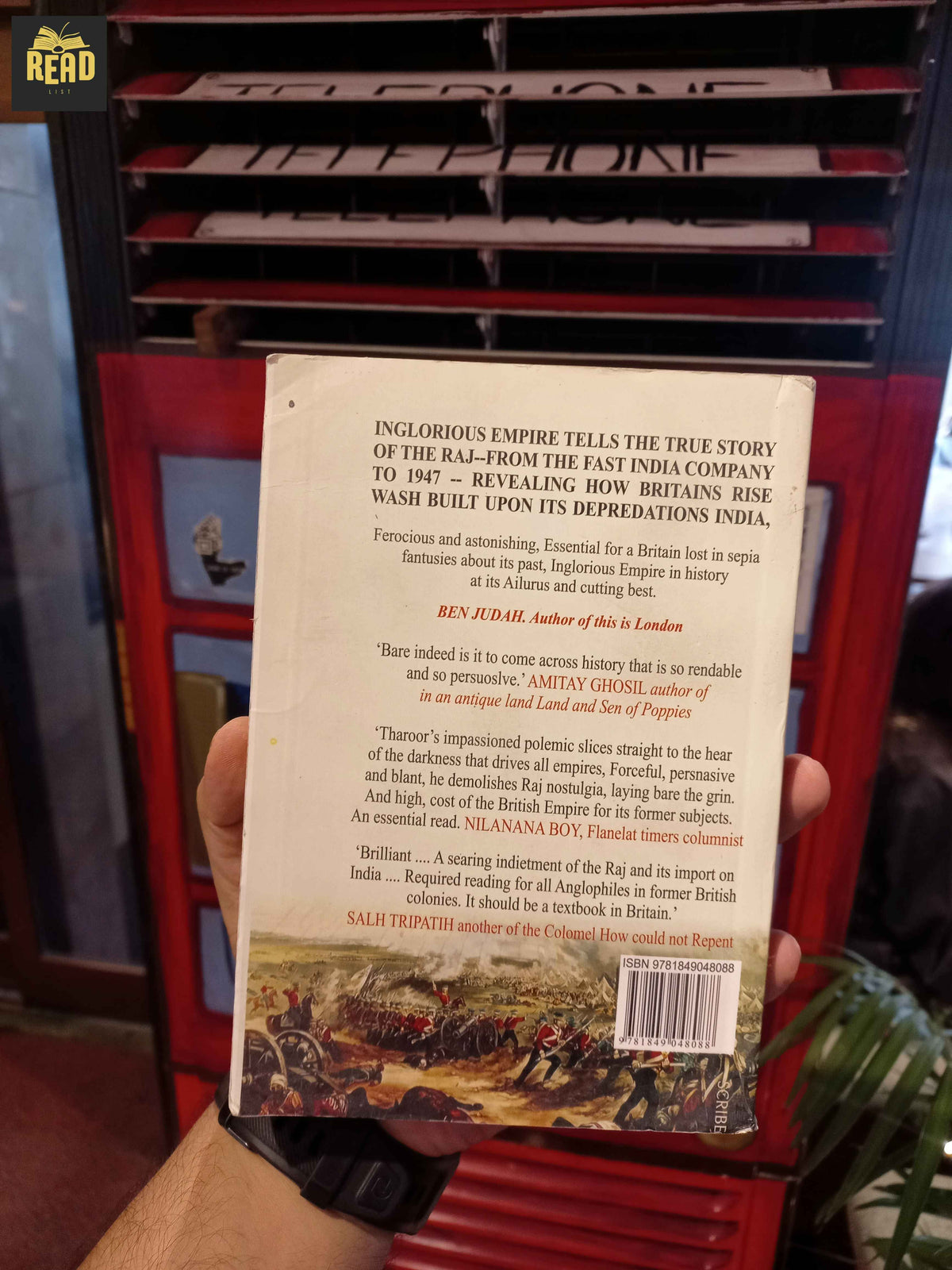 Inglorious Empire: What the British Did to India book back cover by Shashi Tharoor | ReadList.pk
