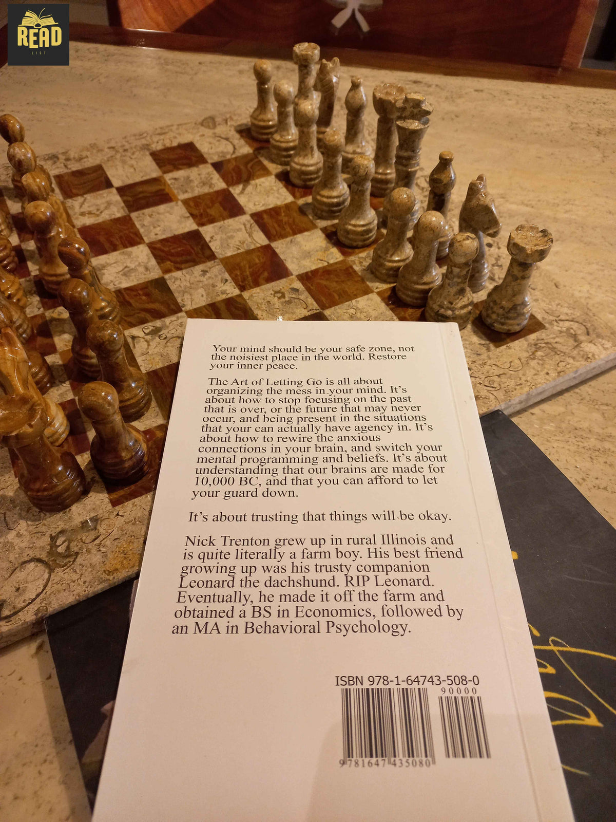 Back cover of The Art of Letting Go by Nick Trenton