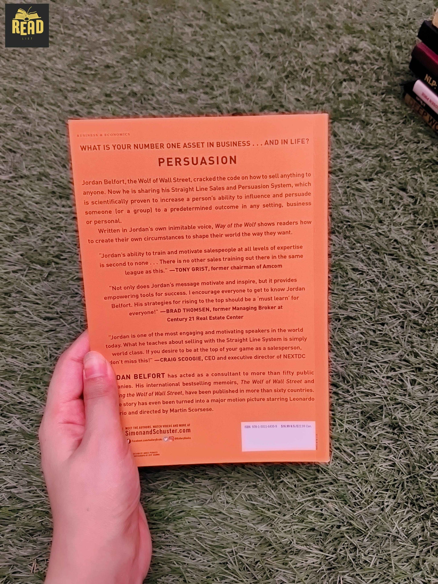 Way of the Wolf by Jordan Belfort back cover showing book summary