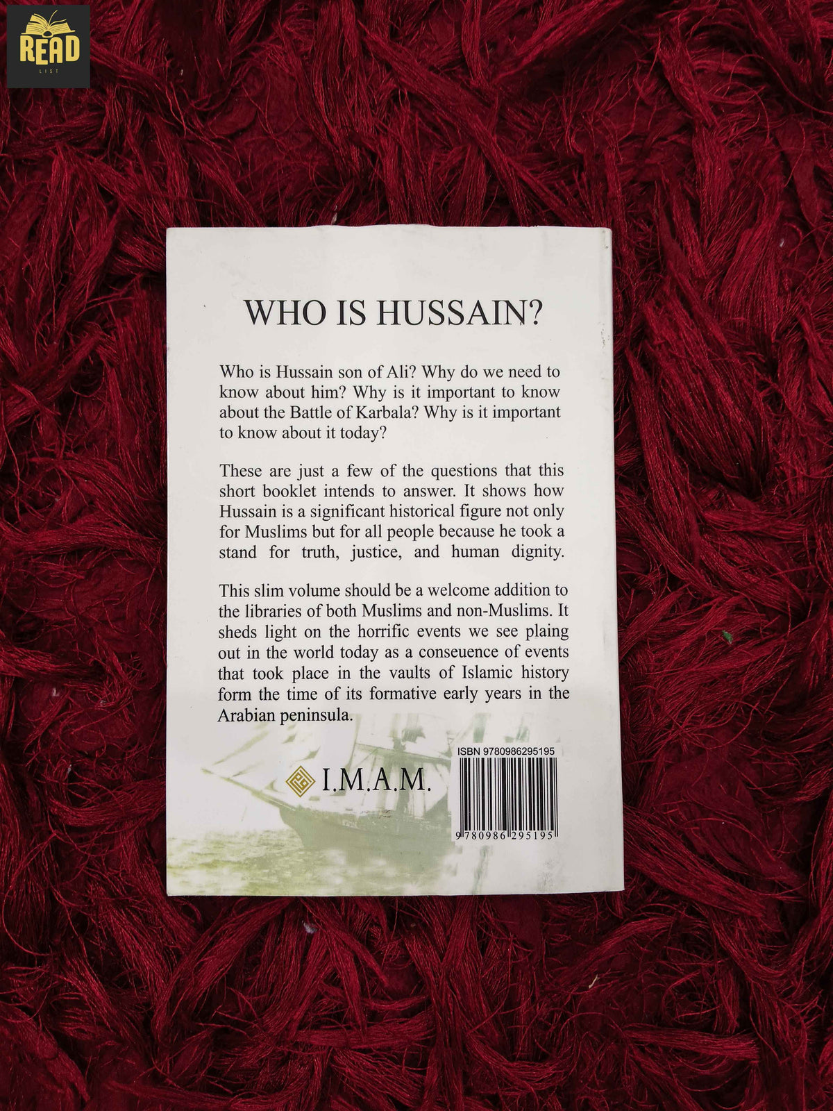 Who Is Hussain? by Haj Dr. Mehdi Saeed Hazari back cover