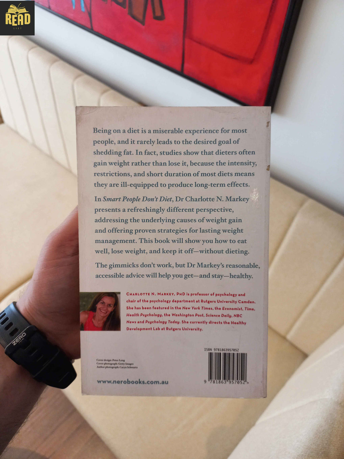 Smart People Don't Diet by Charlotte Markey back cover