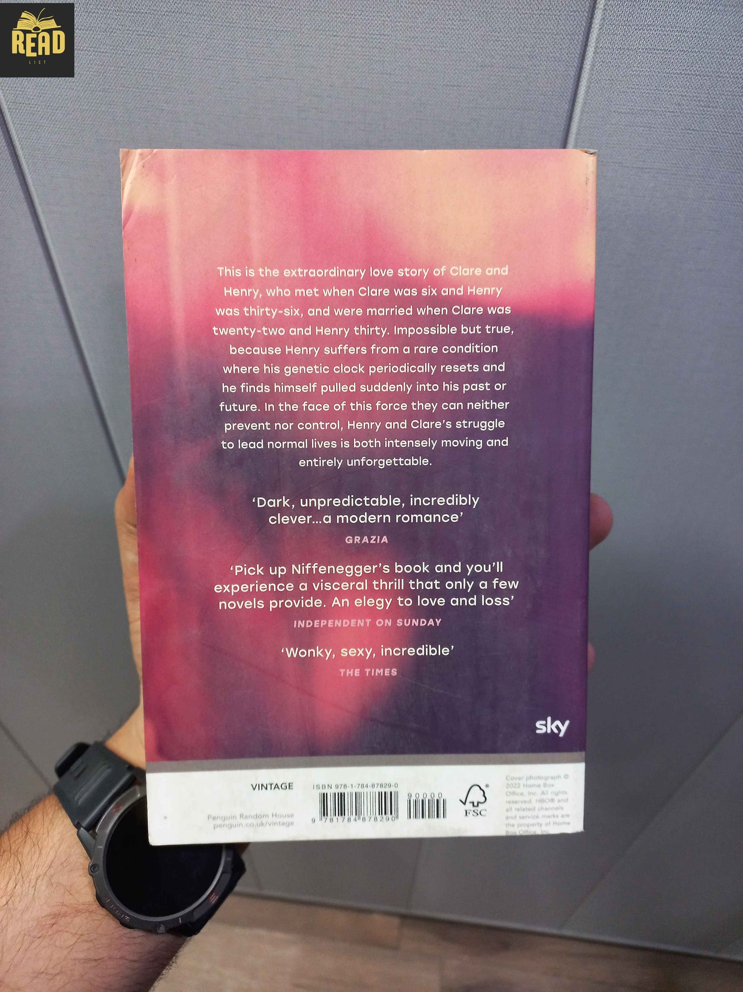 The Time Traveler's Wife by Audrey Niffenegger back cover