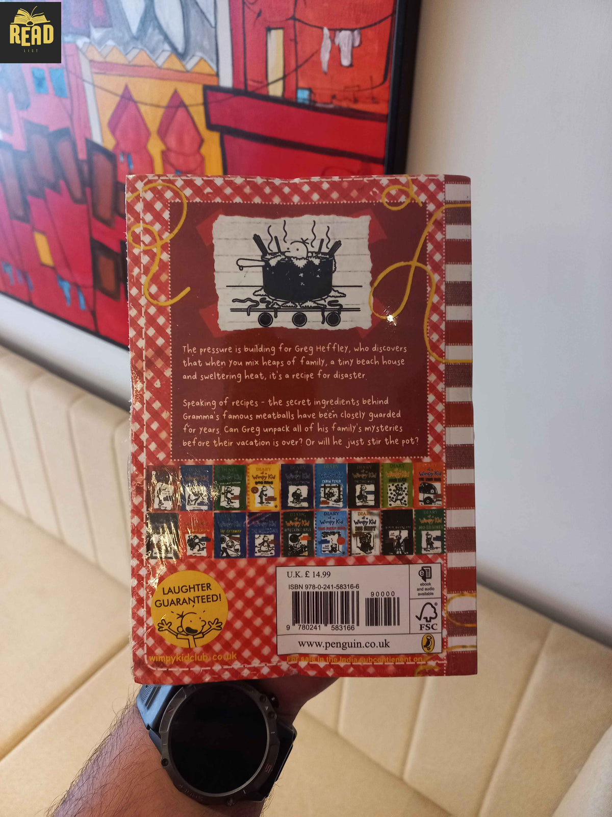 Diary of a Wimpy Kid Hot Mess by Jeff Kinney book back cover