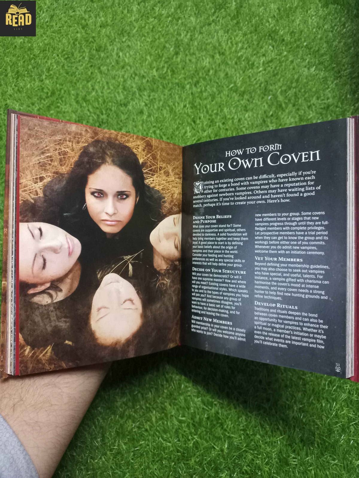 How to Be a Vampire illustrated inside pages featuring vampire facts and illustrations