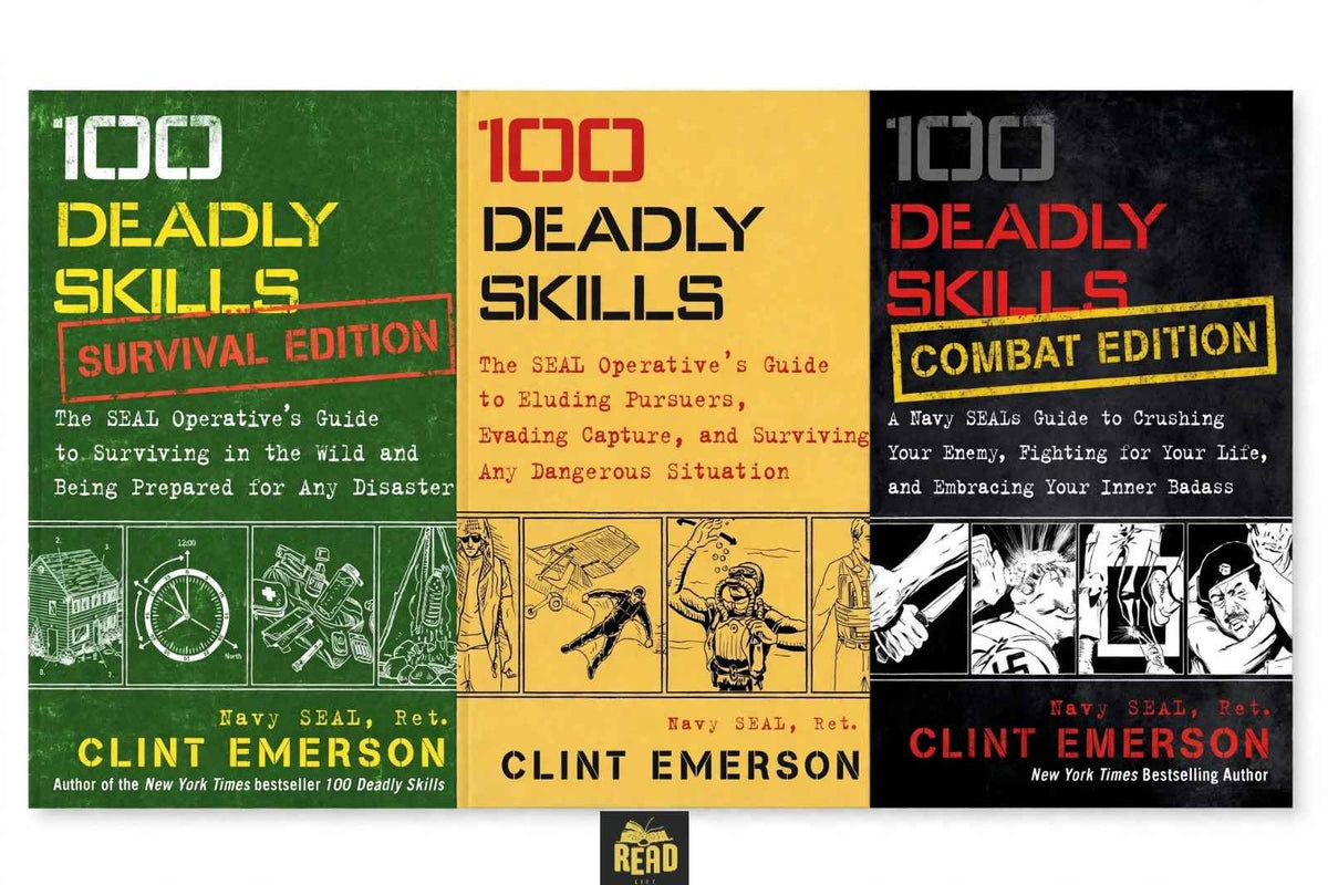 100 Deadly Skills complete 3 book set by Clint Emerson English books