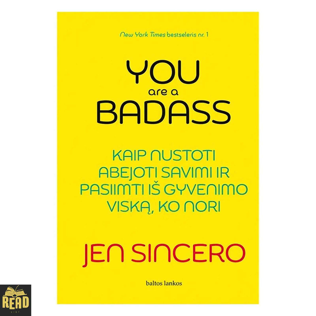 You Are a Badass by Jen Sincero paperback book