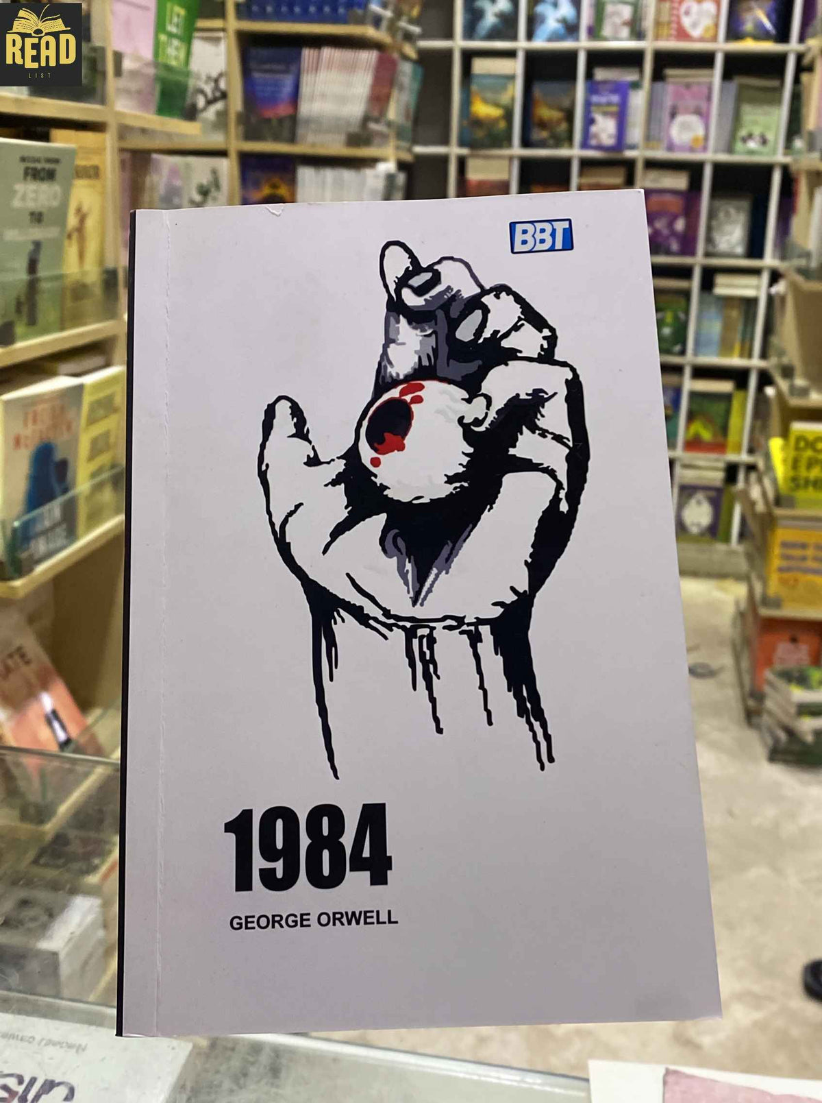 1984 by George Orwell paperback book