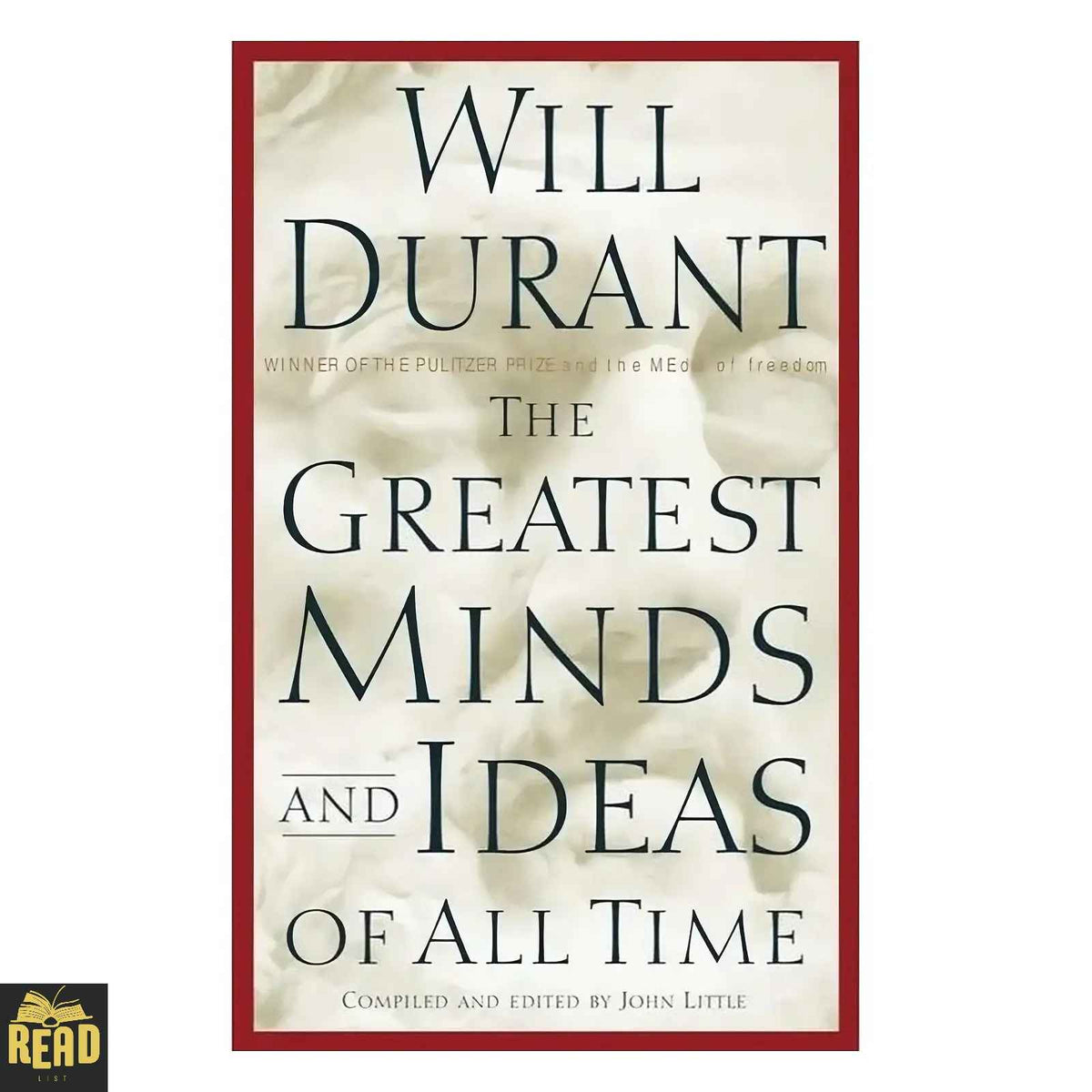 The Greatest Minds and Ideas of All Time by Will Durant paperback book