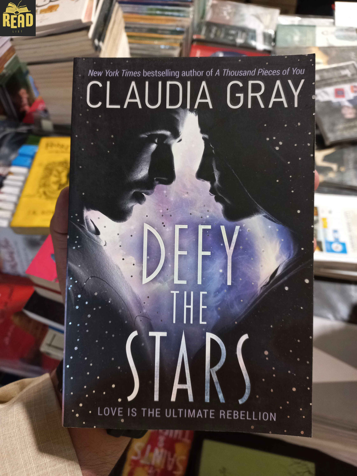 Defy the Stars by Claudia Gray English science fiction novel front cover