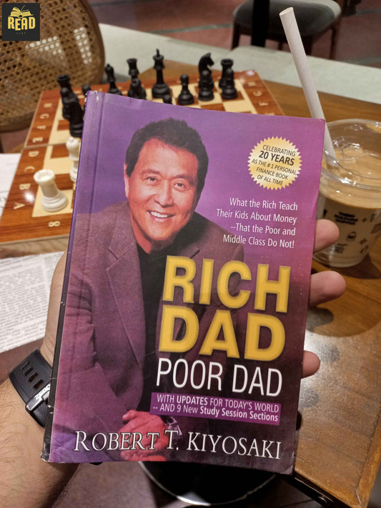 Rich Dad Poor Dad front book cover by Robert T. Kiyosaki | ReadList.pk