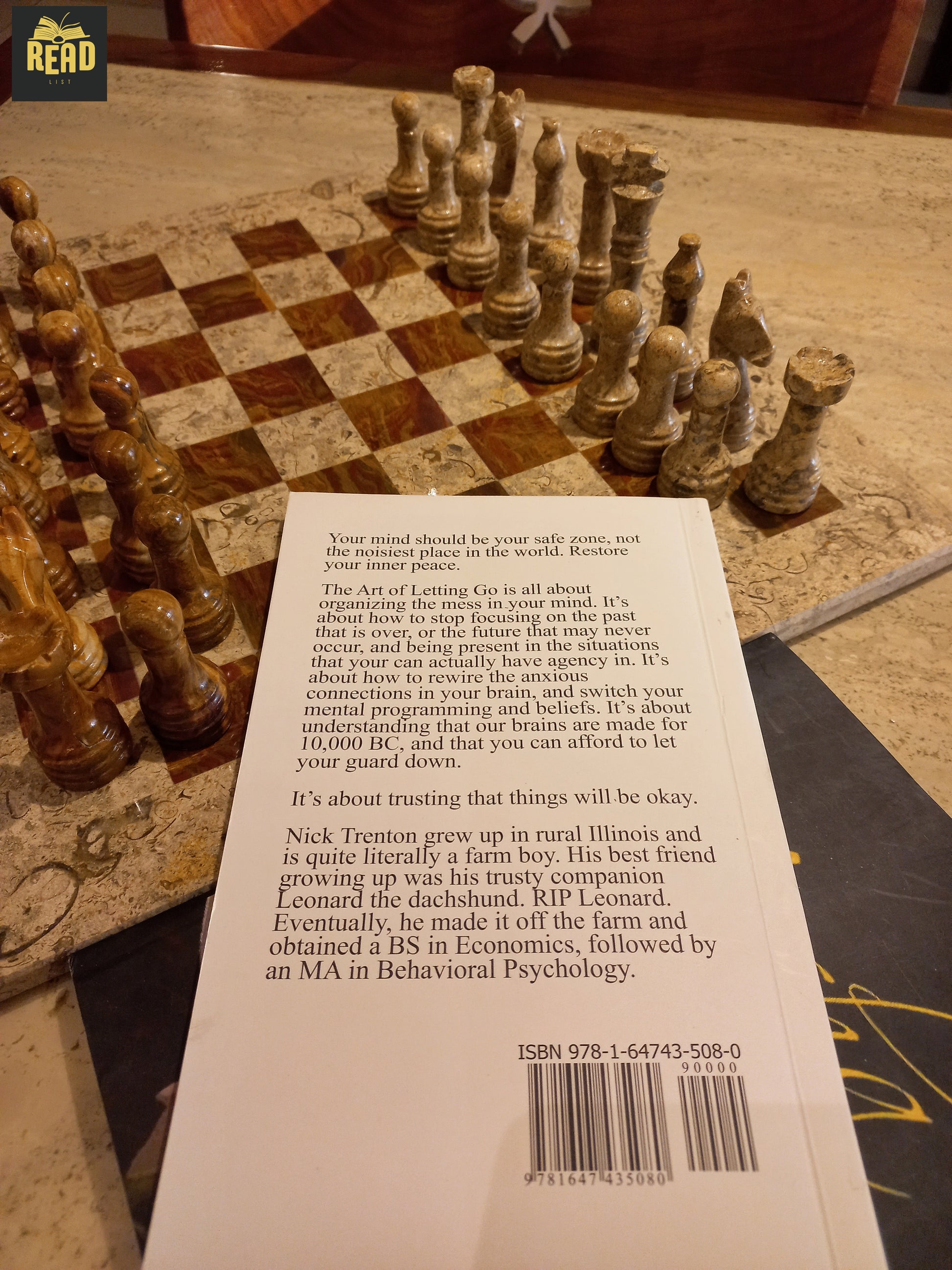 Back cover of The Art of Letting Go by Nick Trenton