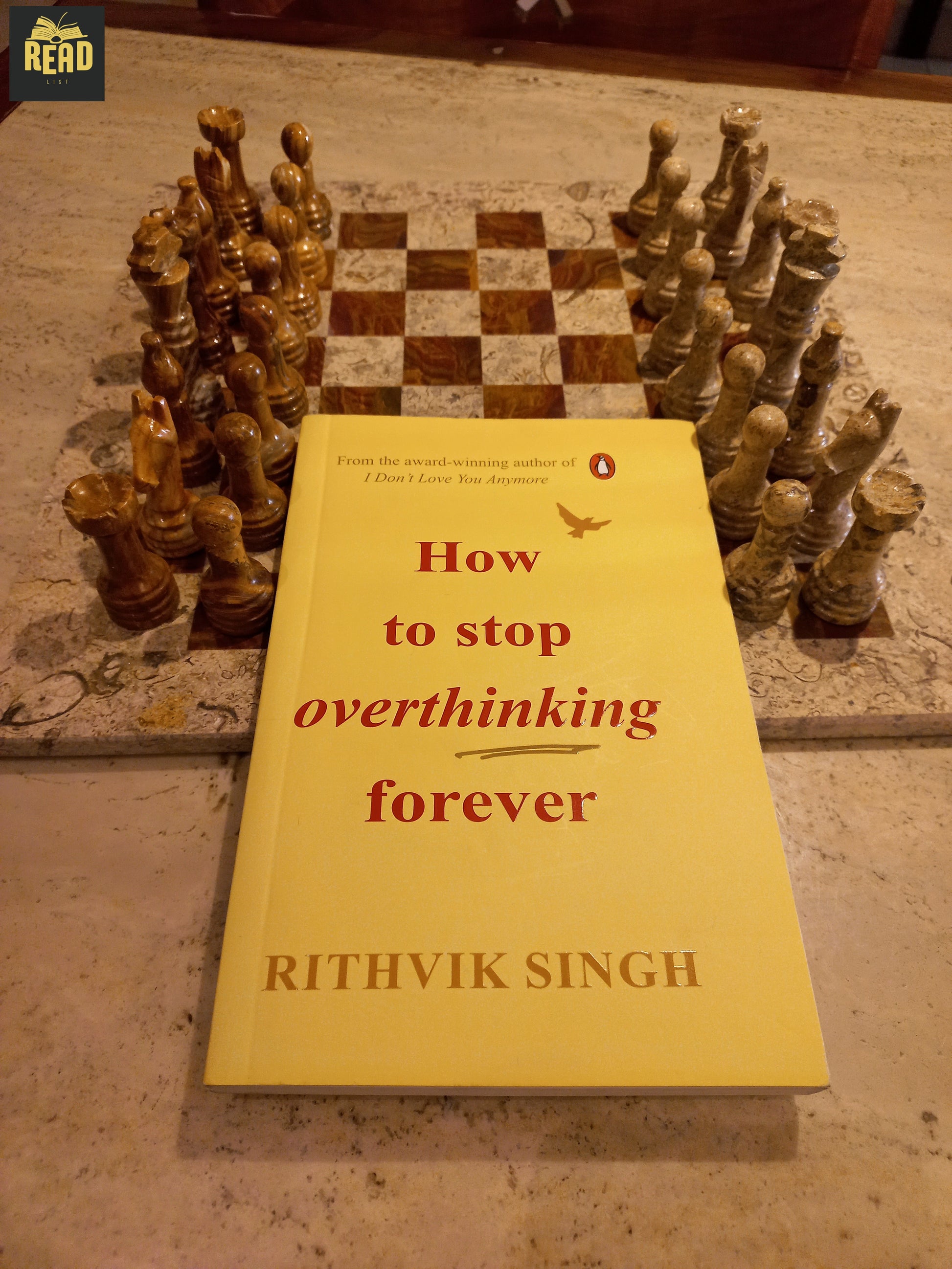How to Stop Thinking Forever front cover by Rithvik Singh