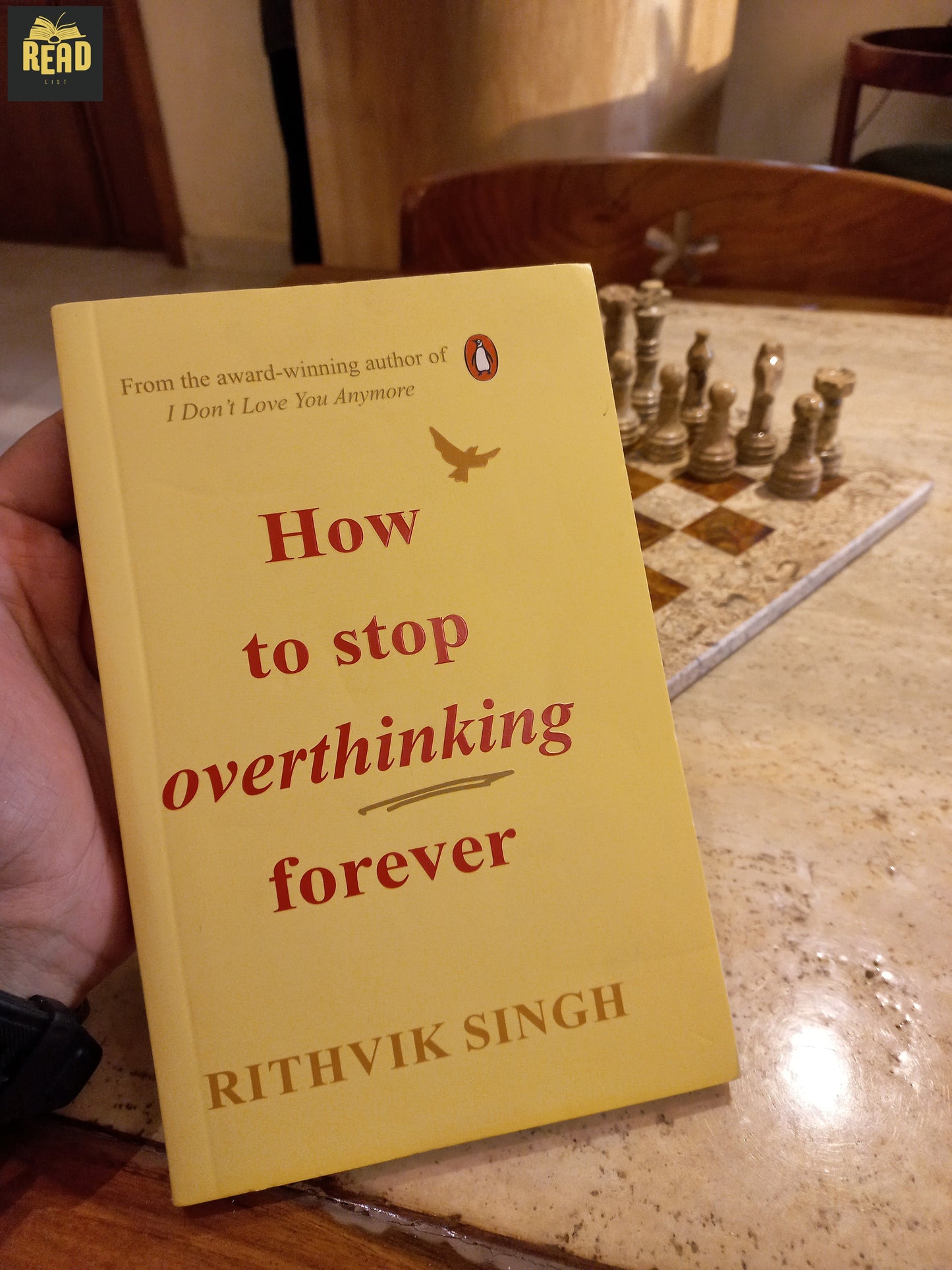 How to Stop Thinking Forever front cover by Rithvik Singh