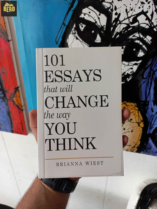 Front cover of 101 Essays That Will Change The Way You Think by Brianna Wiest, a bestselling self-help and personal development book