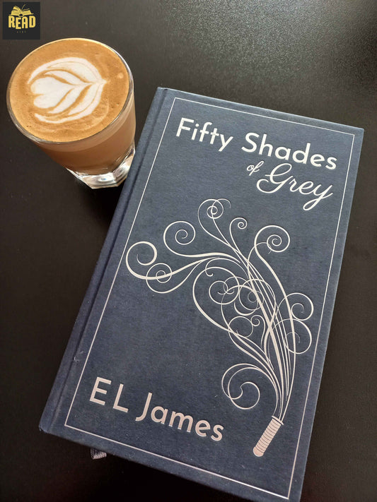 Front cover of Fifty Shades of Grey by E. L. James, the bestselling contemporary romance novel.