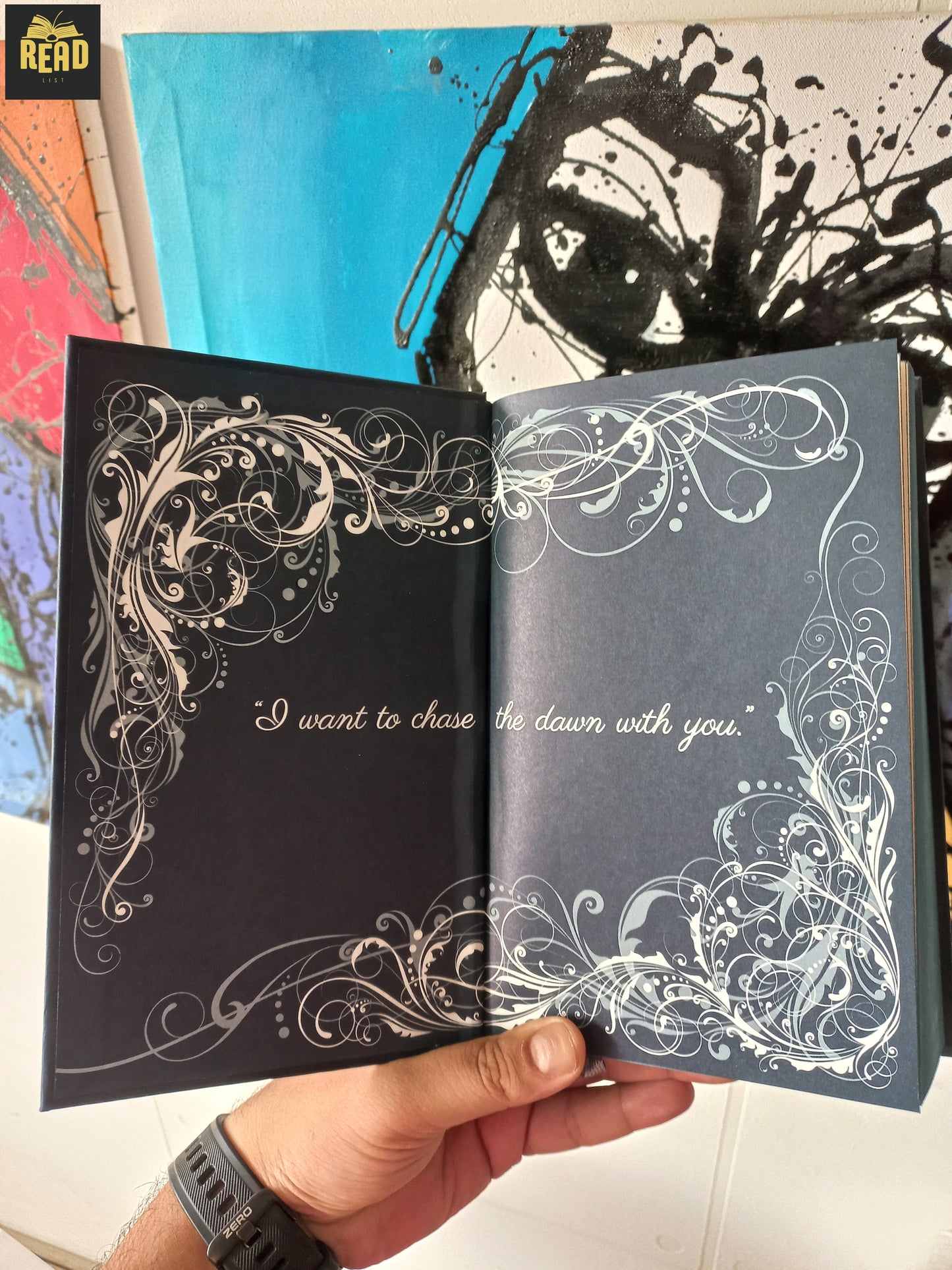 Inside cover of Fifty Shades of Grey by E. L. James, the bestselling contemporary romance novel.