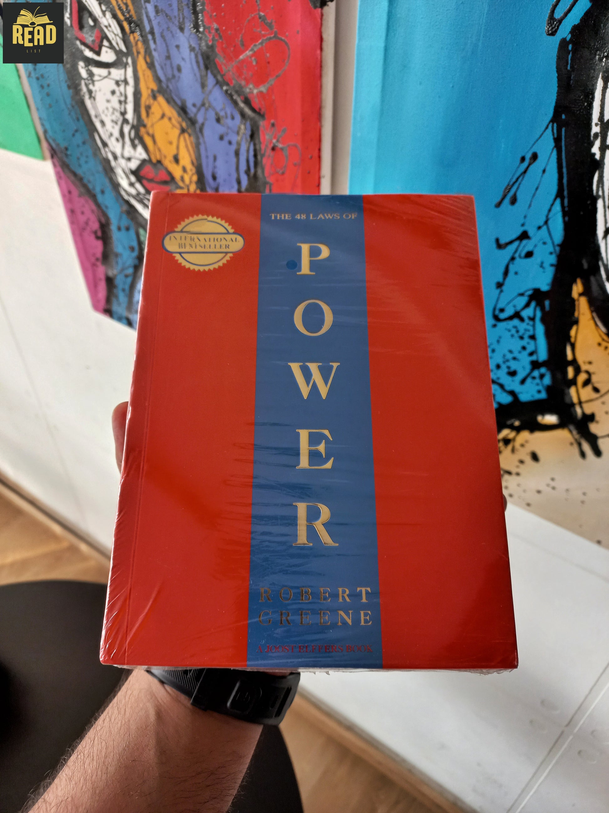 Front cover of The 48 Laws of Power by Robert Greene, the internationally bestselling book on power, strategy, leadership, and human psychology.