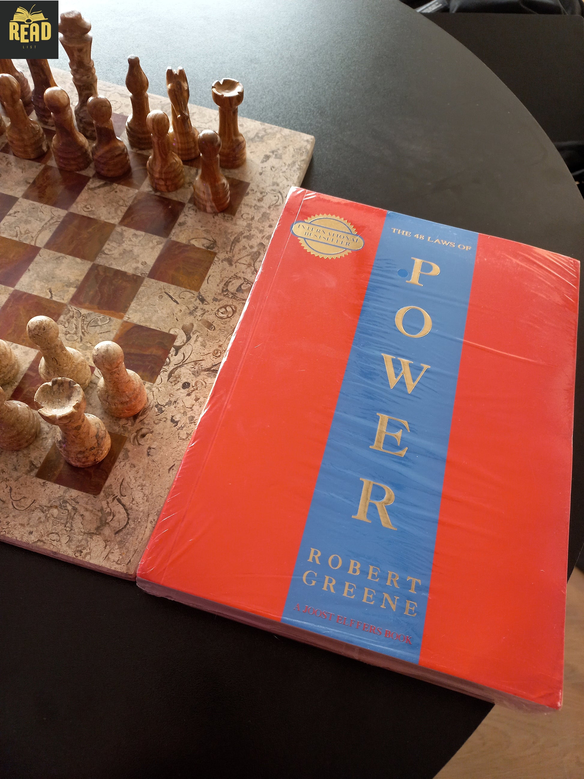 Front cover of The 48 Laws of Power by Robert Greene, the internationally bestselling book on power, strategy, leadership, and human psychology.