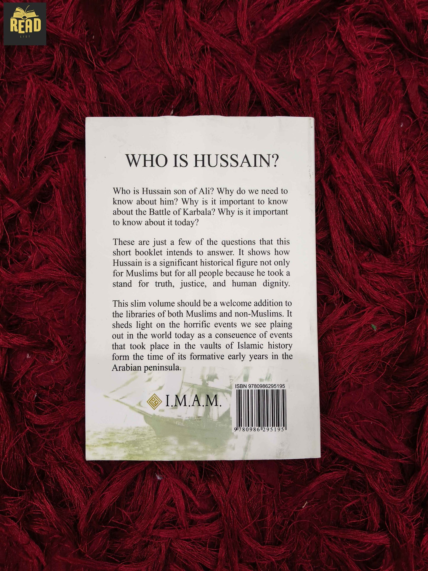 Who Is Hussain? by Haj Dr. Mehdi Saeed Hazari back cover