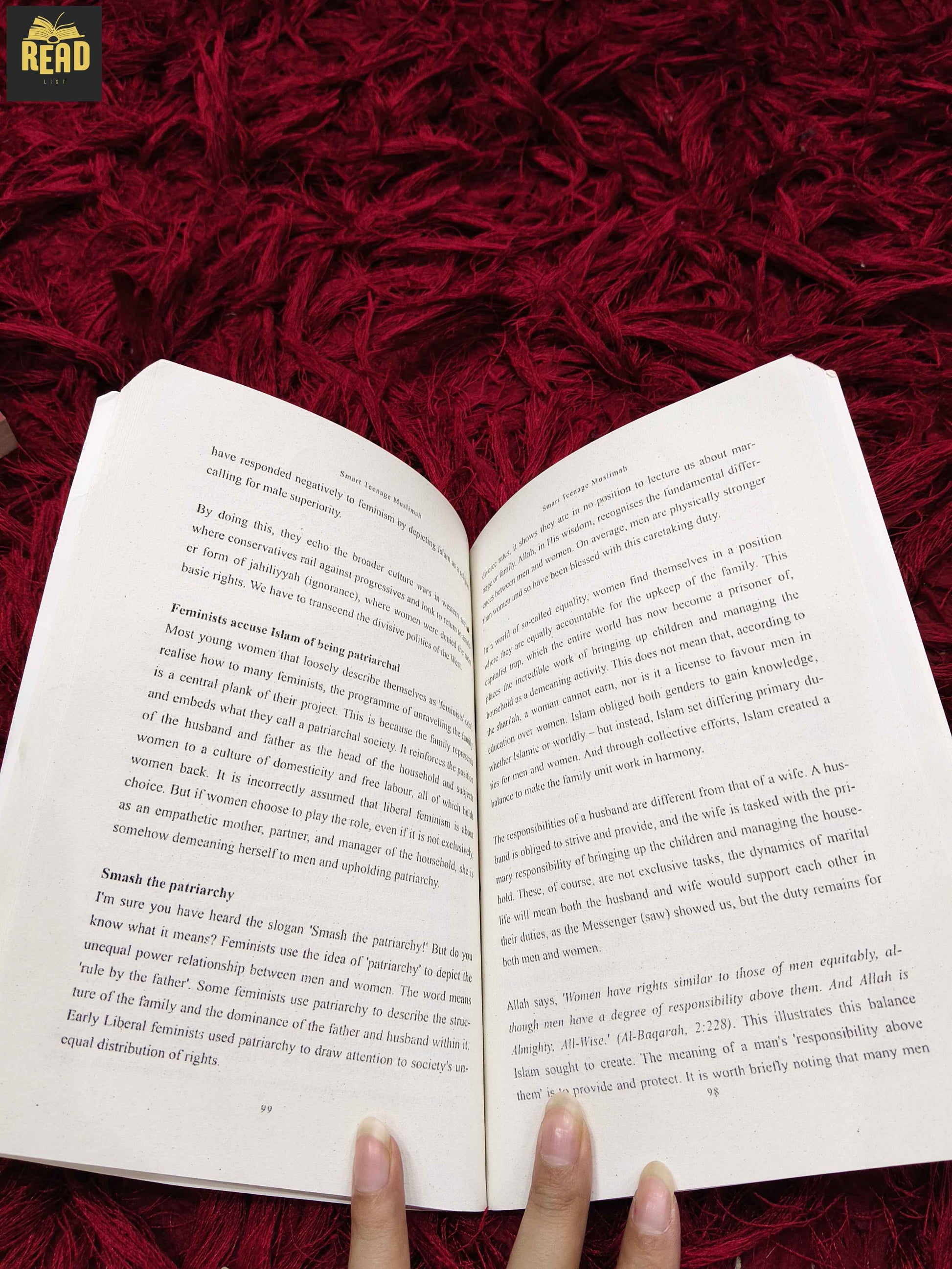 Inside pages of Smart Teenage Muslimah by Farhat Amin
