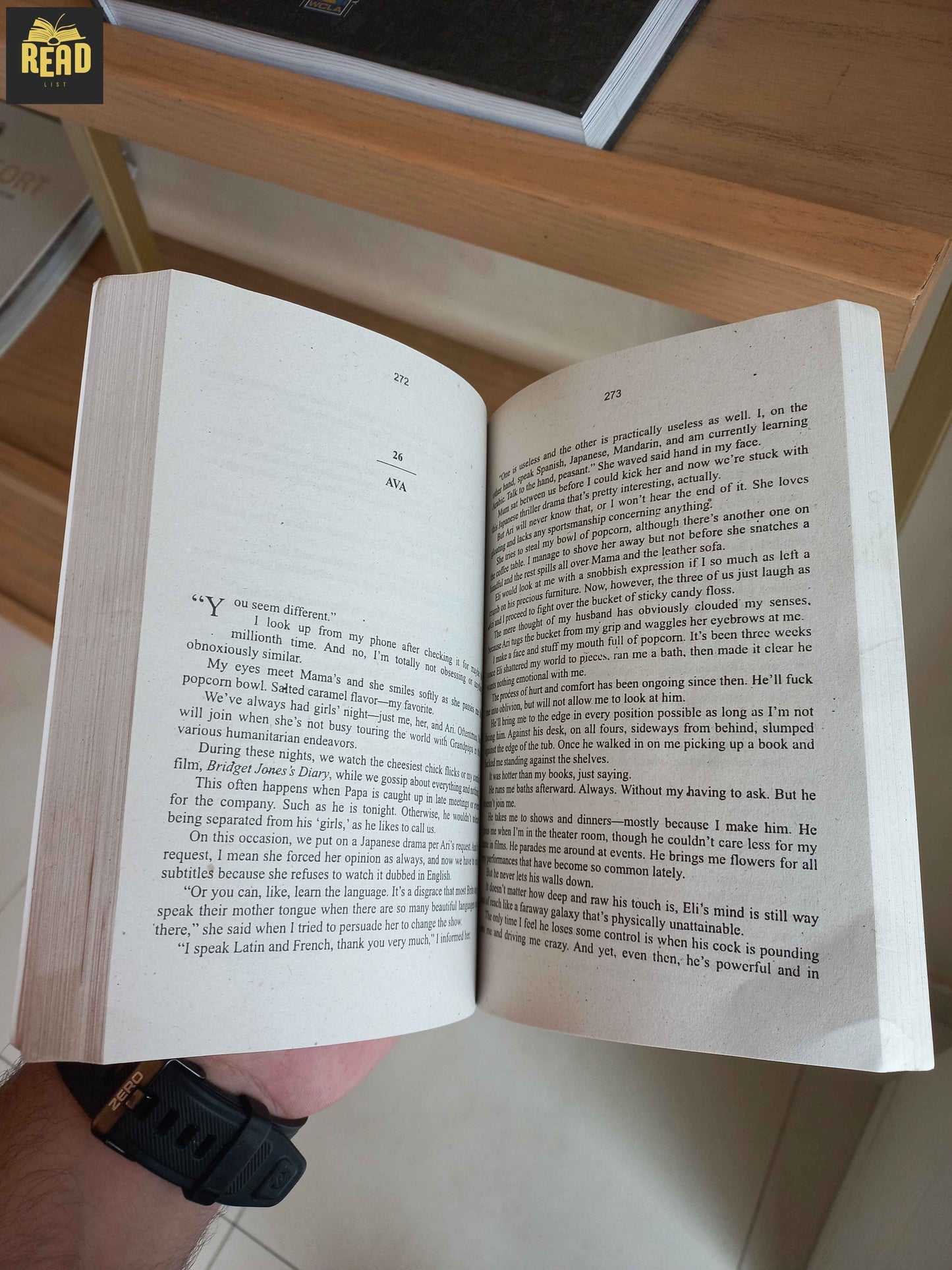 Inside pages of God of War by Rina Kent