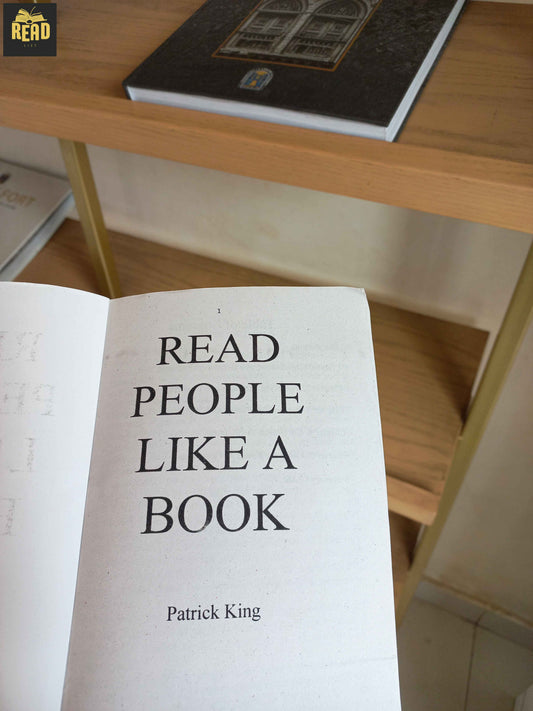 Inside pages of Read People Like a Book by Patrick King