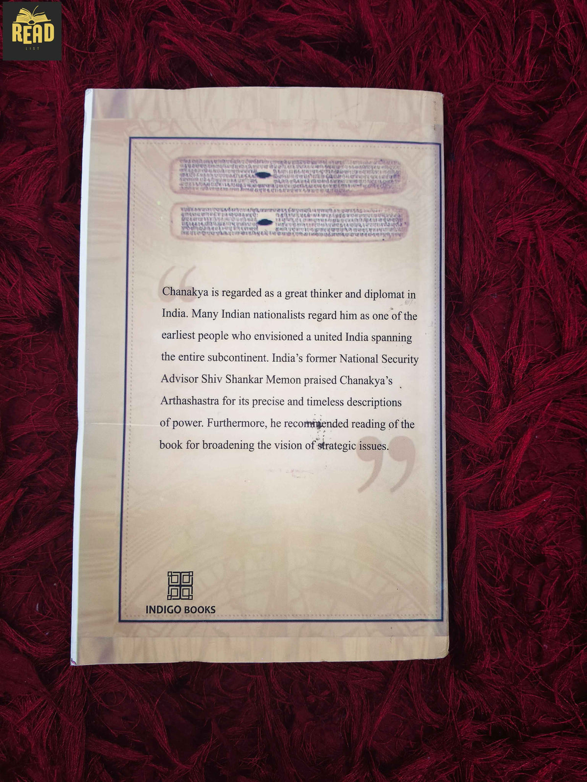 Arthashastra The Science of Political Economy by Kautilya back cover