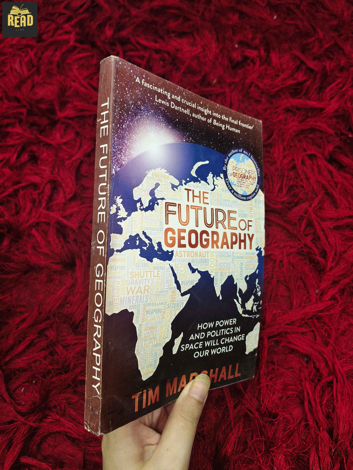 The Future of Geography by Tim Marshall book spine