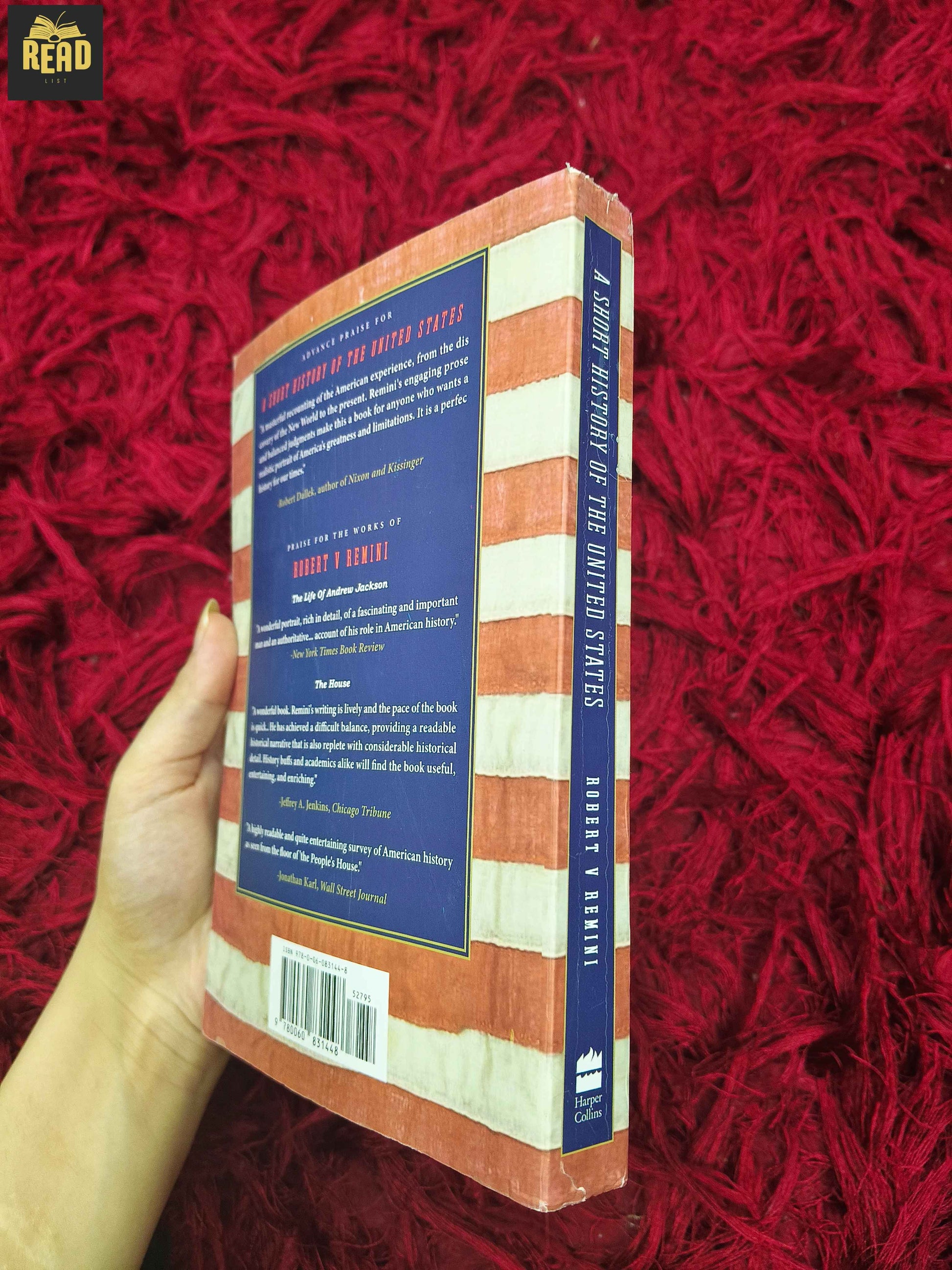 A Short History of the United States by Robert V. Remini book spine