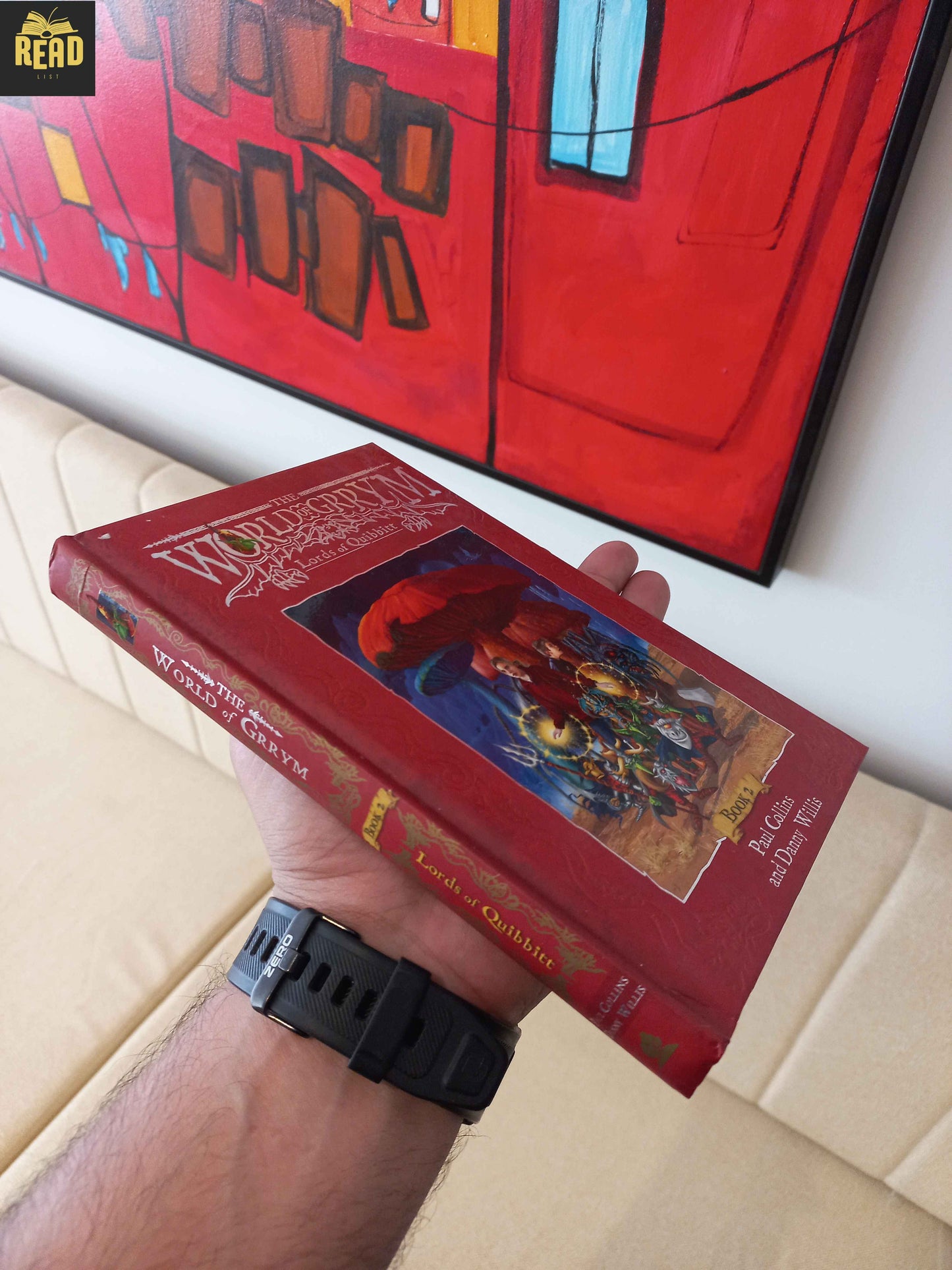 The World of Grrym Lords of Quibbitt Book 2 by Paul Collins book spine