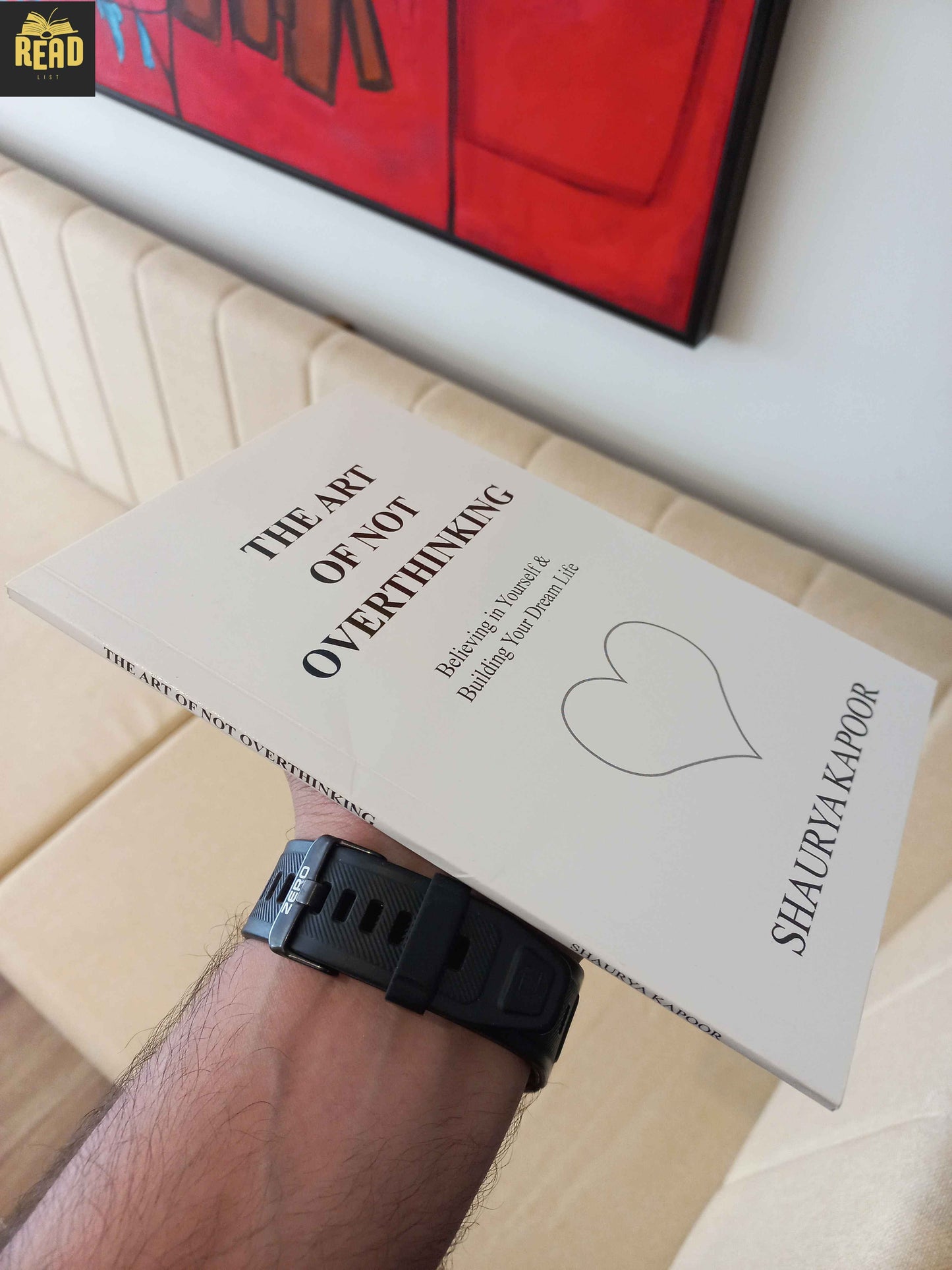 The Art of Not Overthinking by Shaurya Kapoor book spine