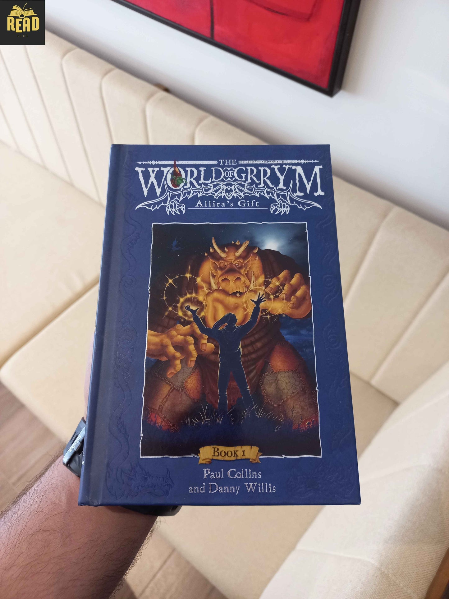 The World of Grrym Allira's Gift Book 1 by Paul Collins front cover