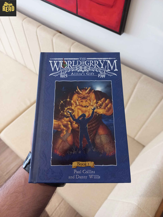 The World of Grrym Allira's Gift Book 1 by Paul Collins front cover