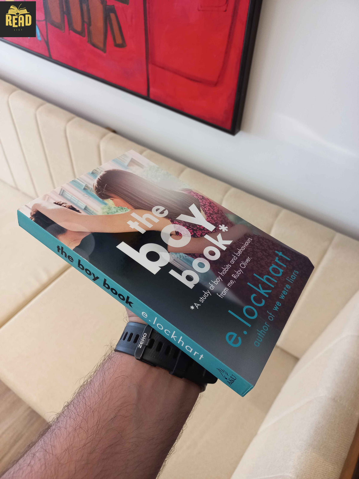 The Boy Book by E. Lockhart book spine