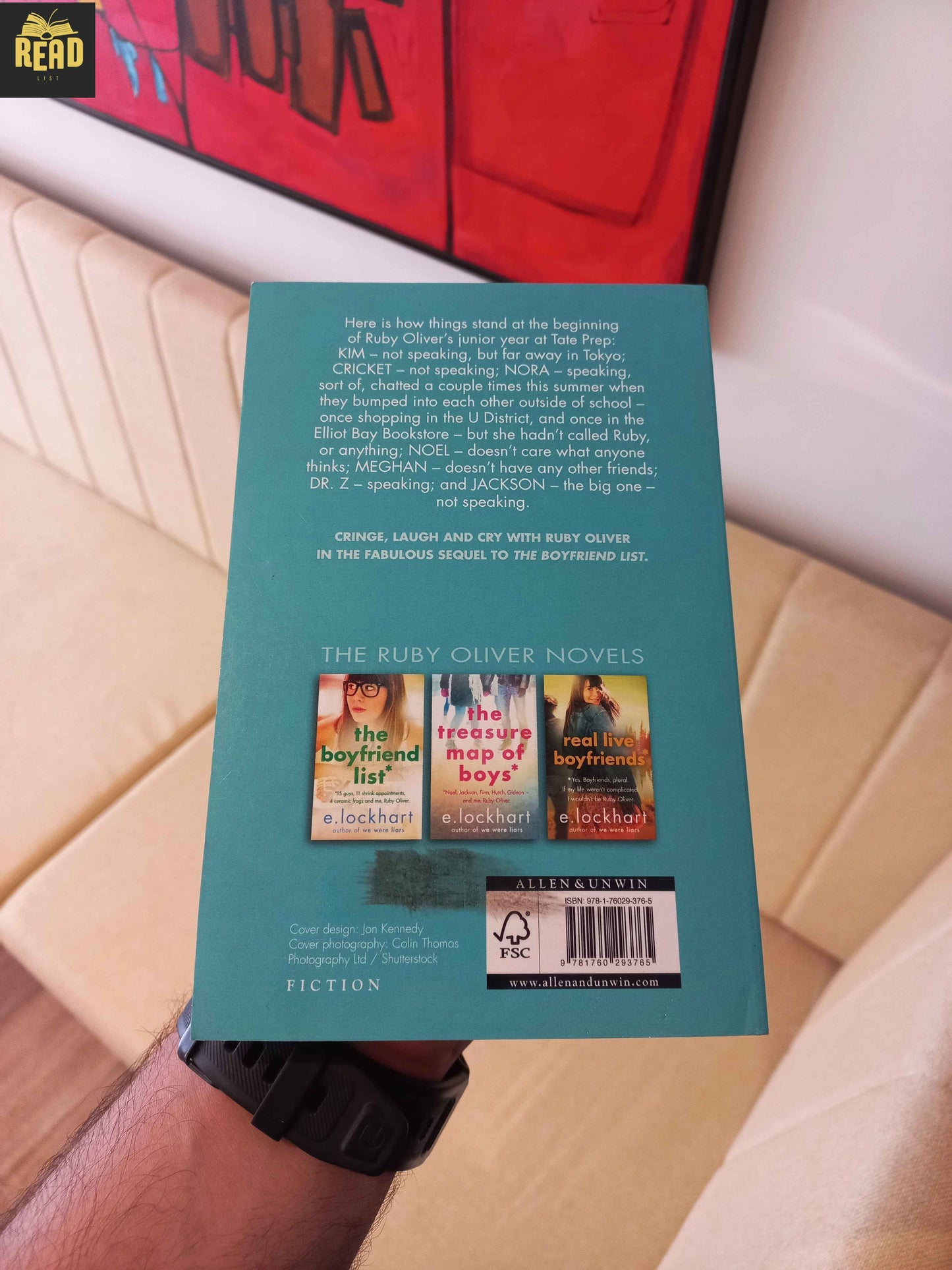 The Boy Book by E. Lockhart back cover