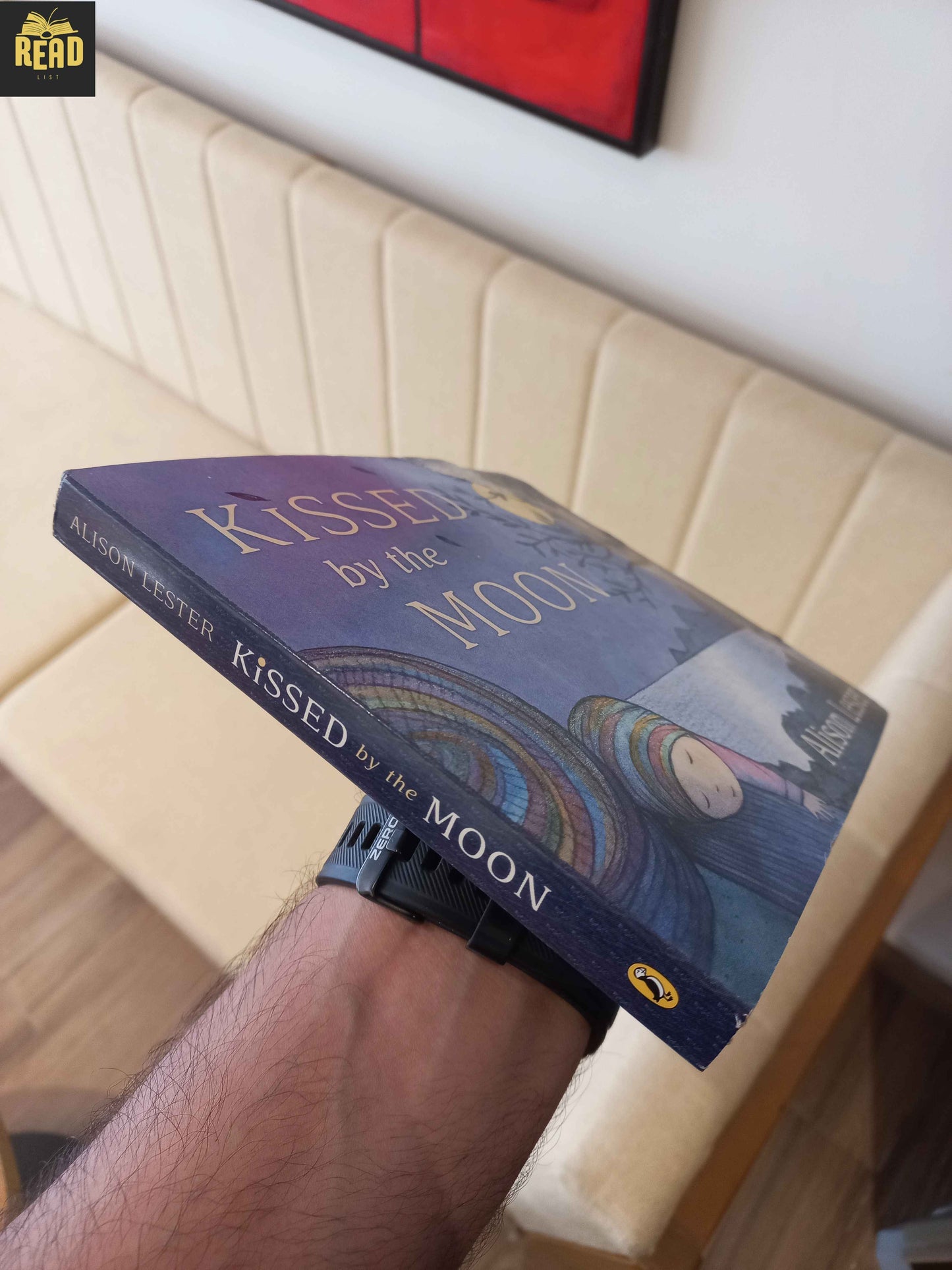 Kissed by the Moon by Alison Lester book spine