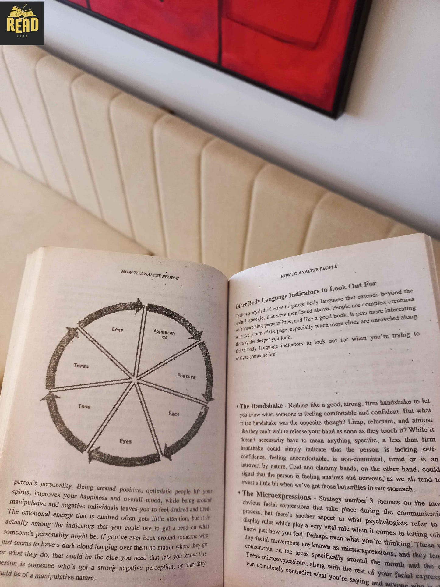 Inside pages of How to Analyze People by Daniel Spade