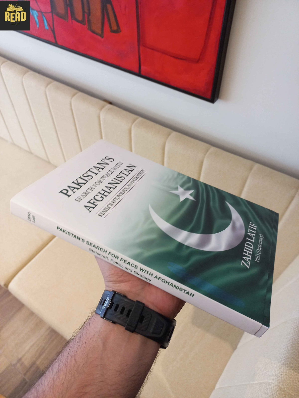 Pakistan's Search for Peace with Afghanistan by Dr. Zahid Latif book spine