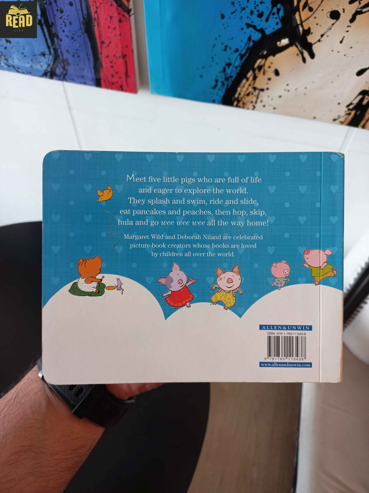 Little Piggy Went Dancing by Margaret Wild and Deborah Niland back cover