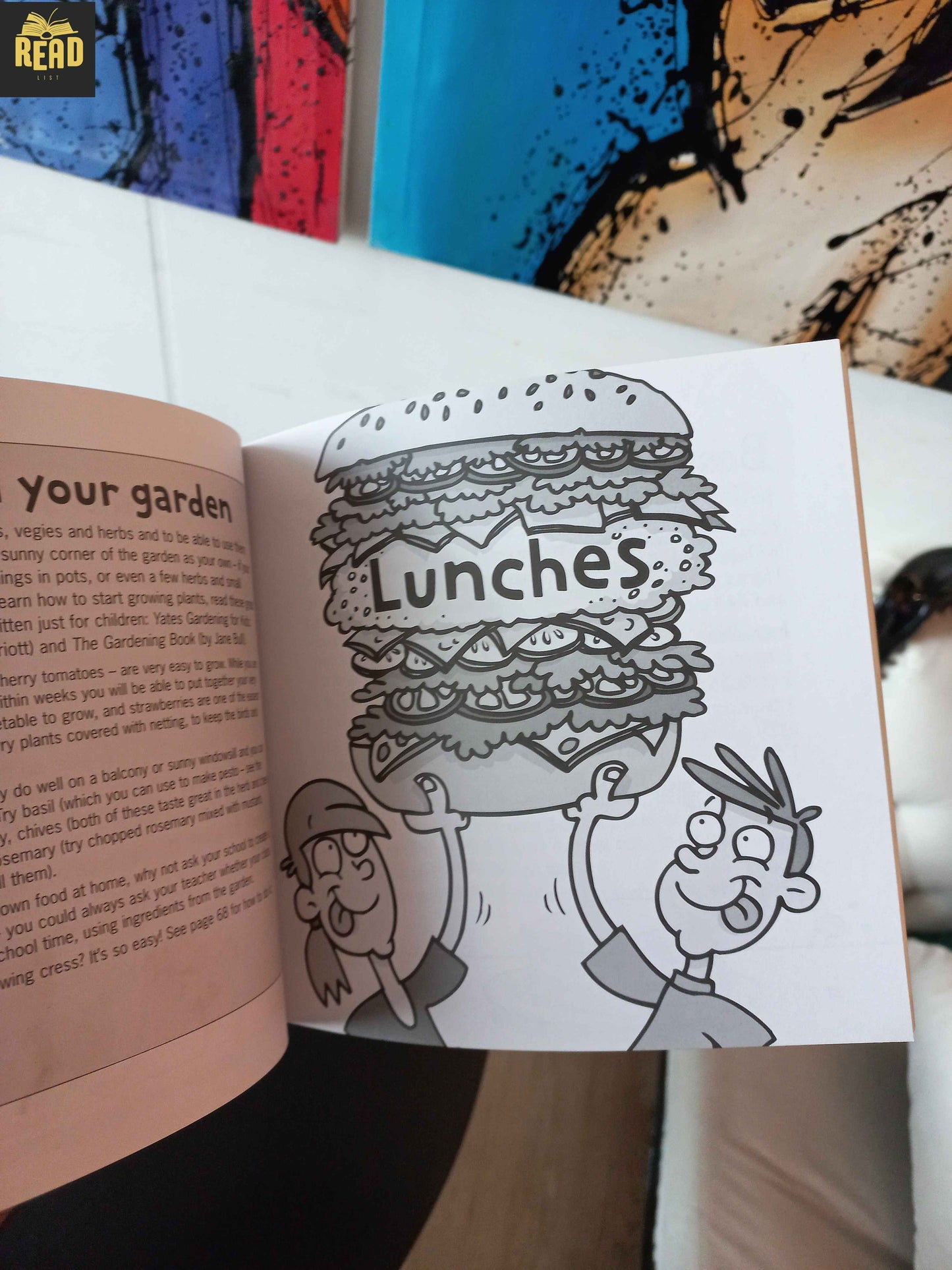 Inside pages of I'm Hungry! Let's Cook by Joanne Nevill