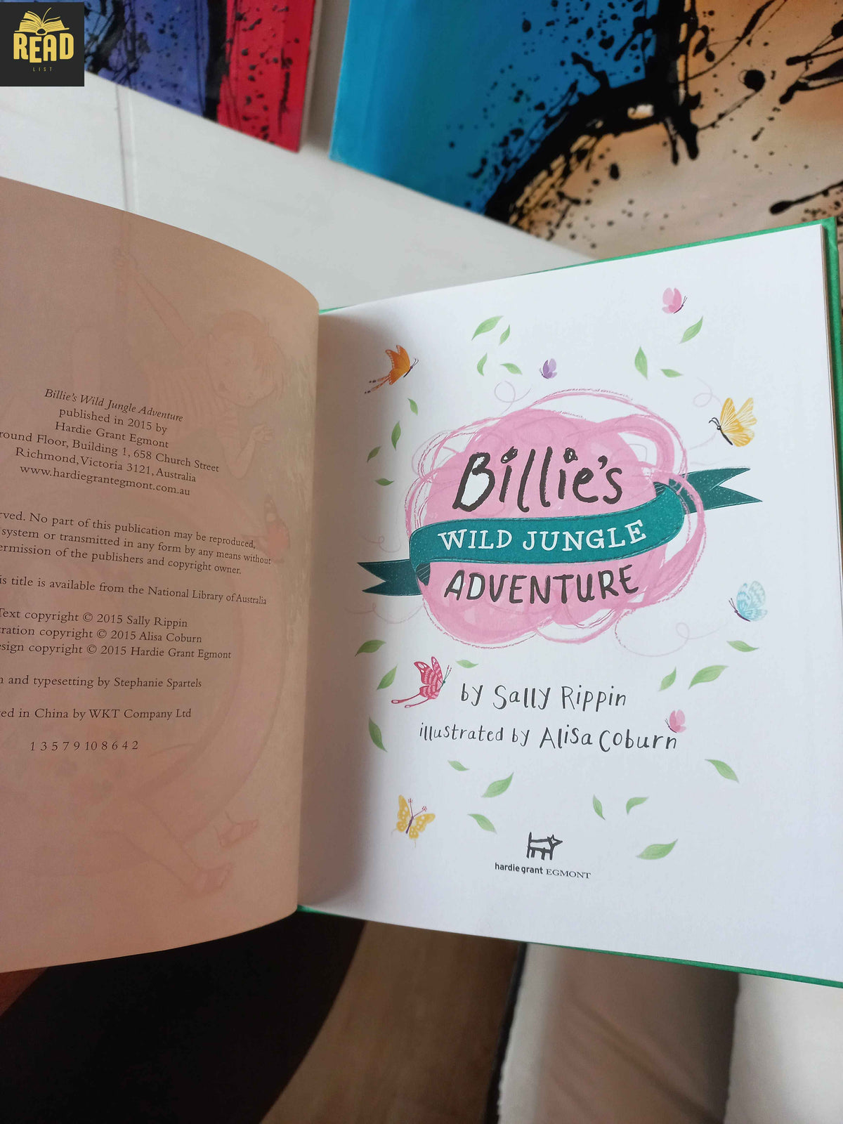Inside pages of Billie's Wild Jungle Adventure