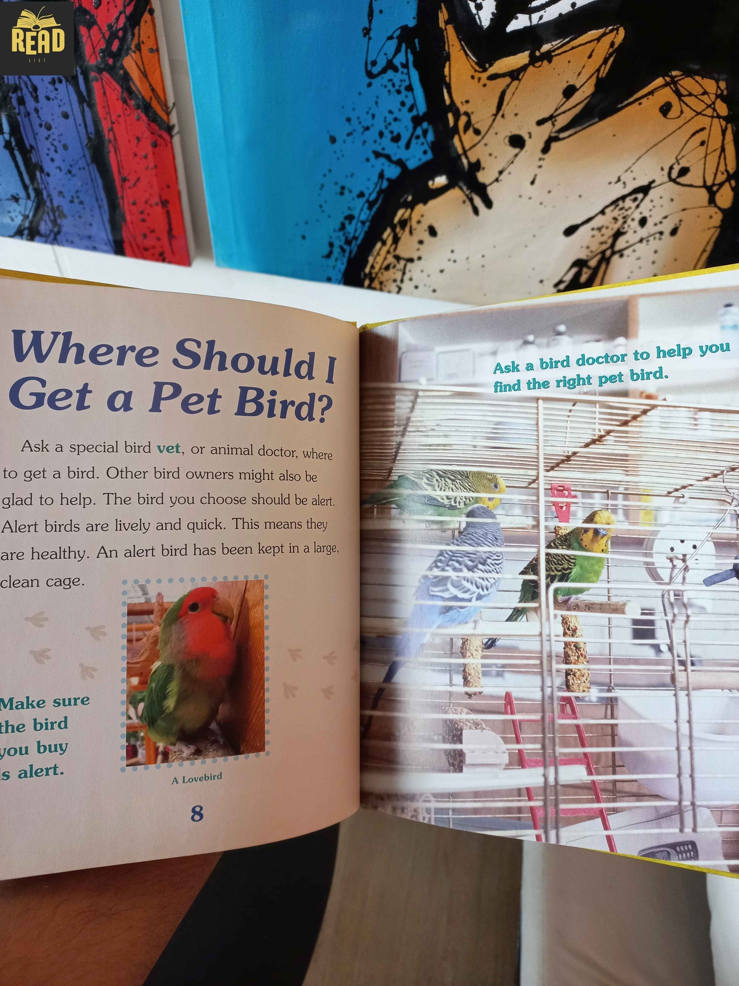 Inside pages of My First Bird by Linda Bozzo