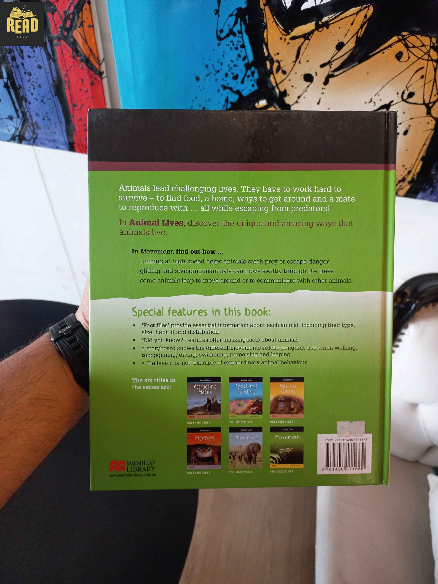 Movement (Animal Lives) by Kimberley Jane Pryor back cover