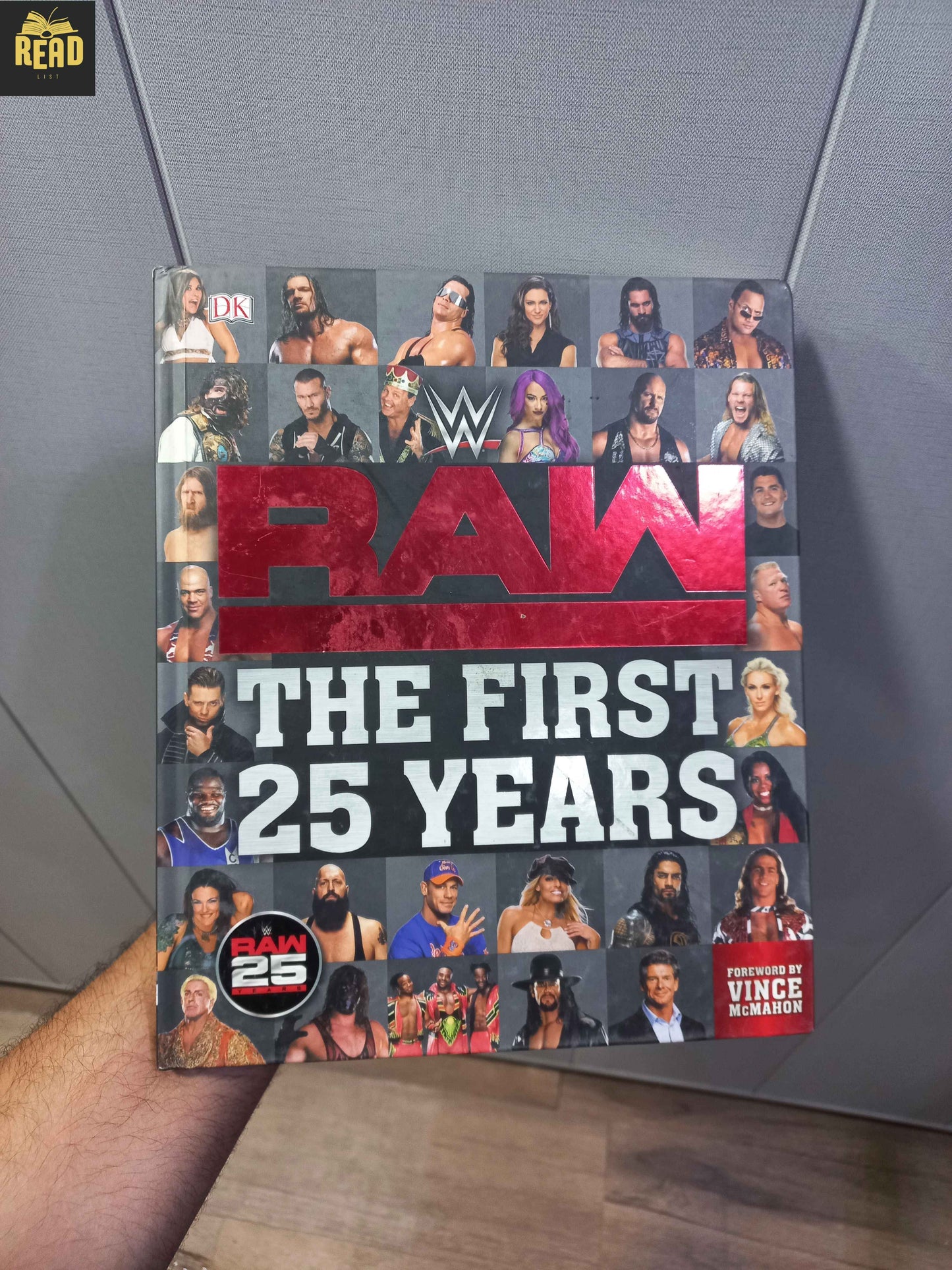 WWE RAW The First 25 Years front cover