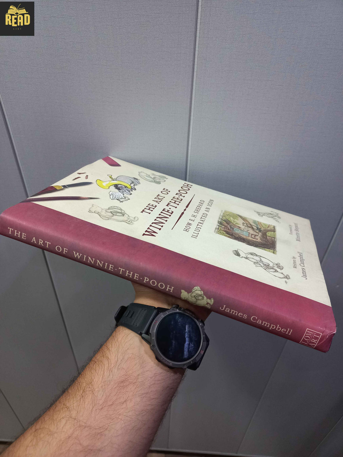The Art of Winnie-the-Pooh by James Campbell book spine