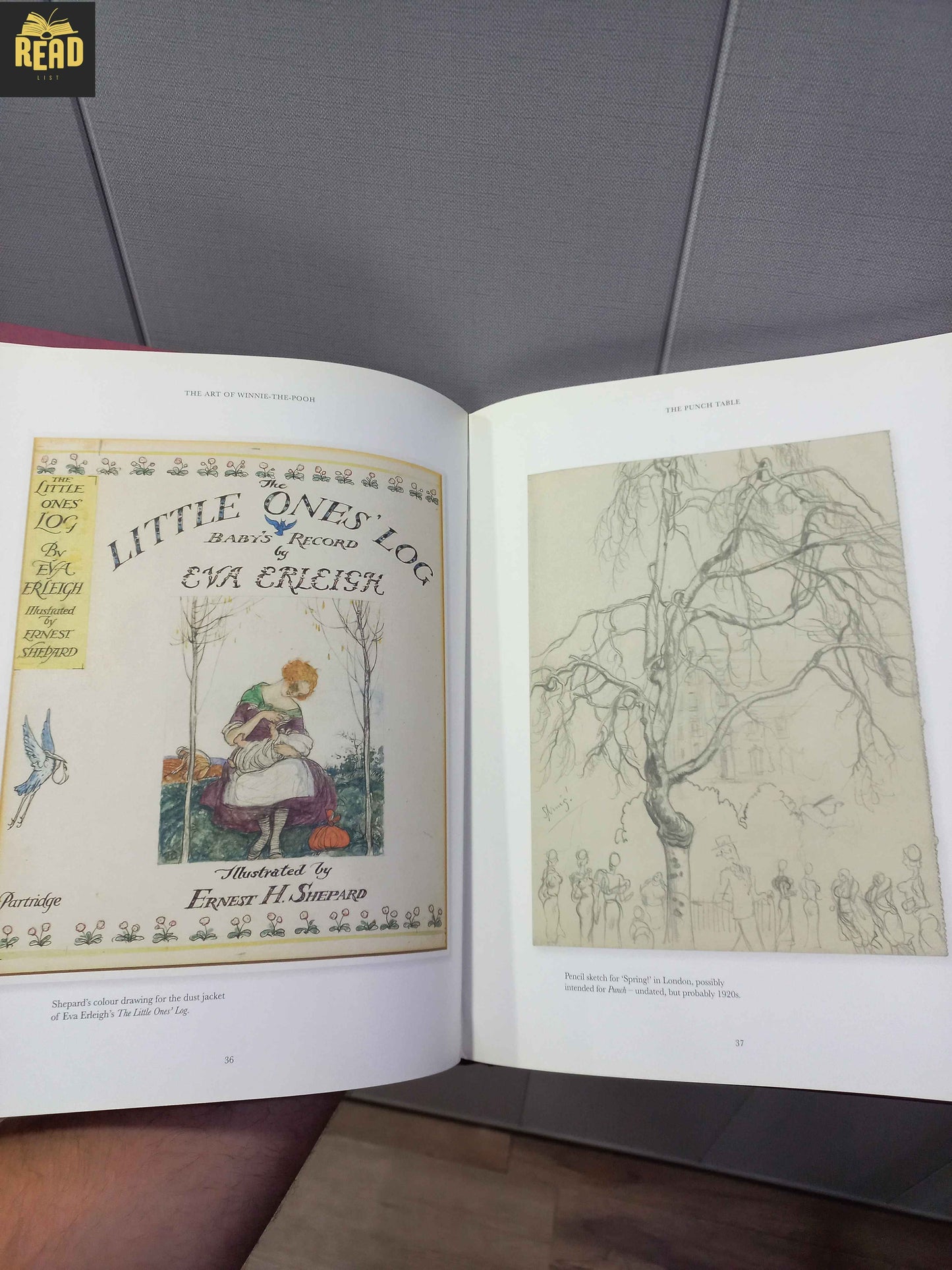 Inside pages of The Art of Winnie-the-Pooh by James Campbell