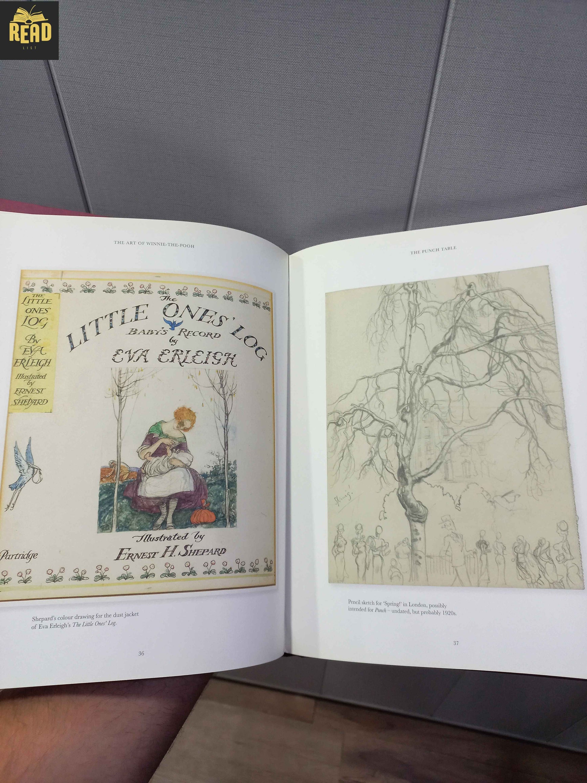 Inside pages of The Art of Winnie-the-Pooh by James Campbell