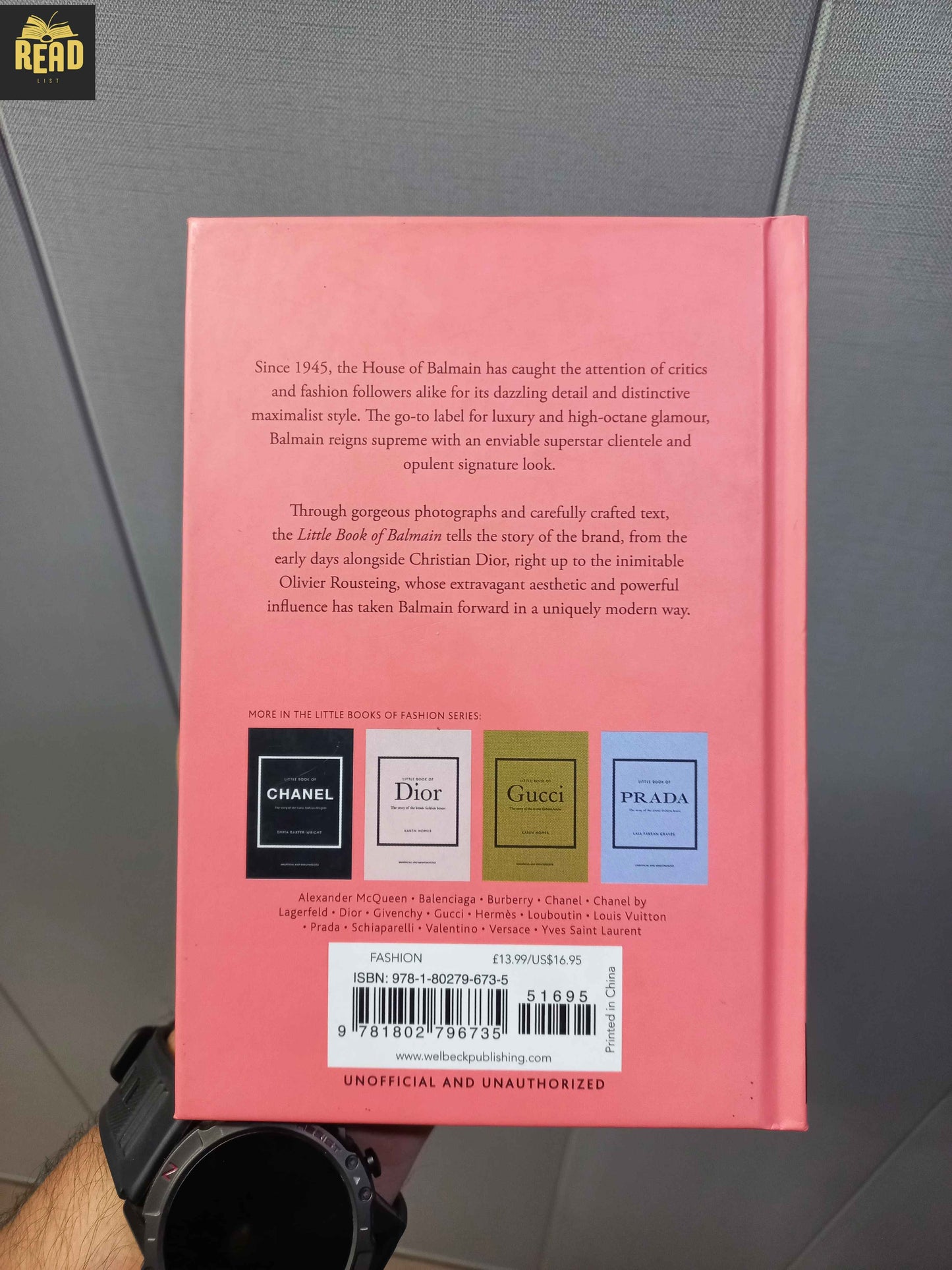 The Little Guide to Balmain back cover